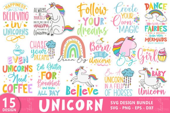 Download Unicorn SVG Bundle - Unicorn Collection