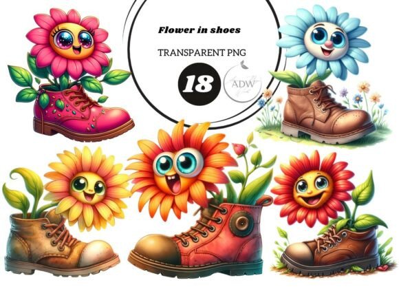 Download Flower in Shoes - Shoes Collection