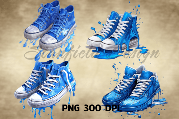 Download Blue Shoes Dripping Png, Shoes PNG - Shoes Collection