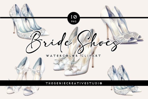 Download Watercolor Bride Shoes PNG Clipart - Shoes Collection