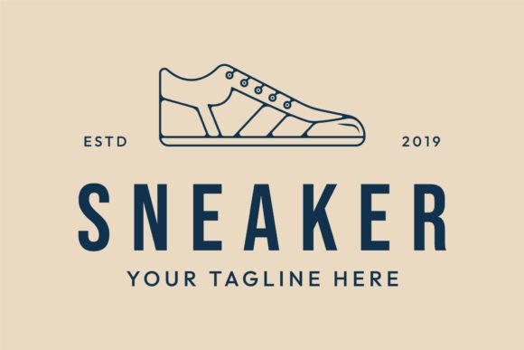 Download Sneaker Shoes Line Art Minimalist Logo - Shoes Collection