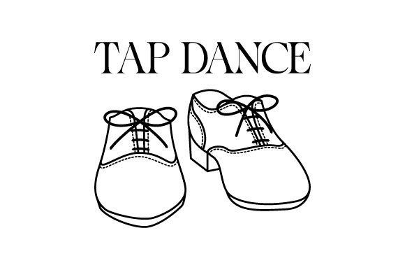 Download Tap Dance Shoes Line Art - Shoes Collection