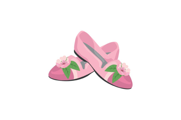 Download Spring Pink Flat Shoes Vector Icon - Shoes Collection