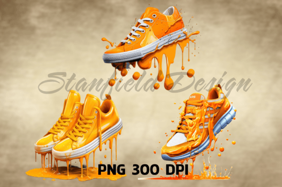 Download Orange Shoes Dripping Png, Shoes PNG - Shoes Collection