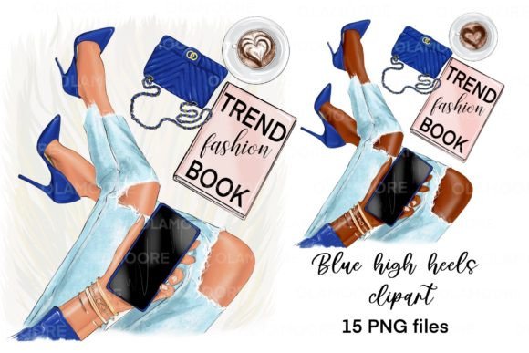 Download Blue High Heels Shoes Png Clipart - Shoes Collection