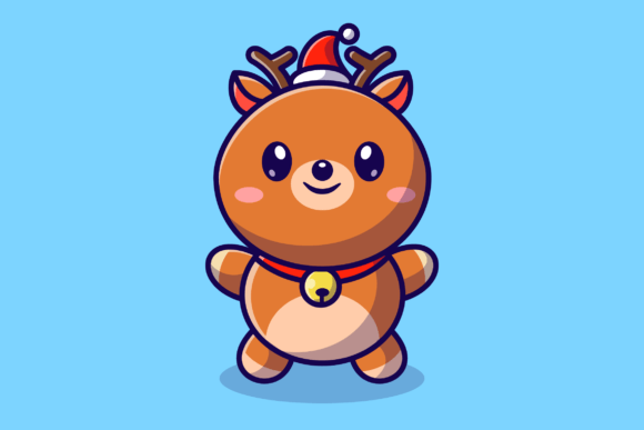 Download Cute Baby Deer Cartoon Illustration - Deer cartoon Collection