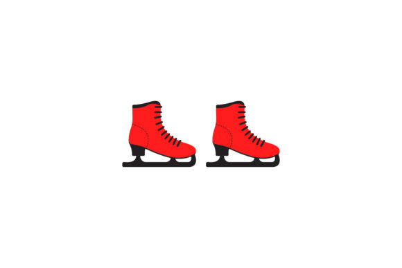 Download Christmas Asset Ice Skating Shoes Vector - Shoes Collection