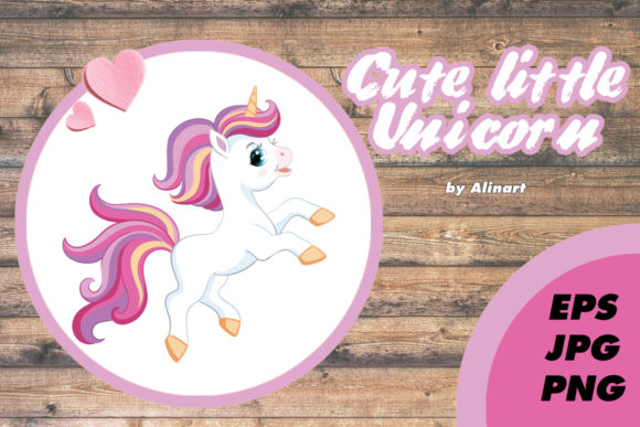 Download Little Cute Unicorn Vector Illustration - Unicorn Collection