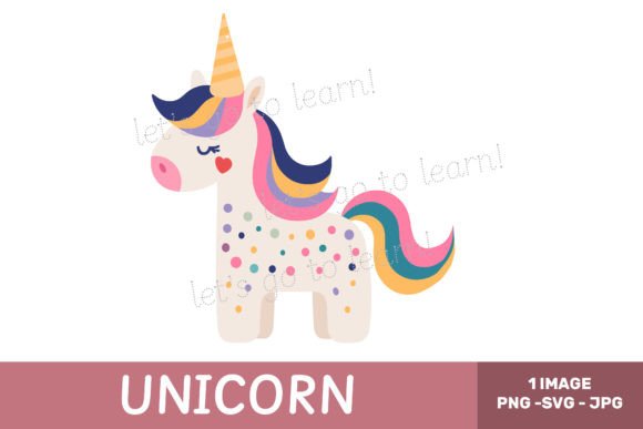 Download Cute Unicorn Illustration Svg Clipart - Unicorn Collection