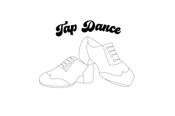 Download Tap Dance Shoes Line Art - Shoes Collection