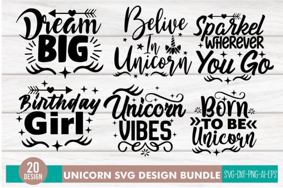 Download Unicorn SVG Design Bundle - Unicorn Collection