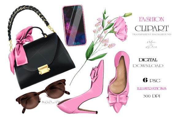 Download Fashion Clipart, Bag Clipart, Shoes PNG - Shoes Collection